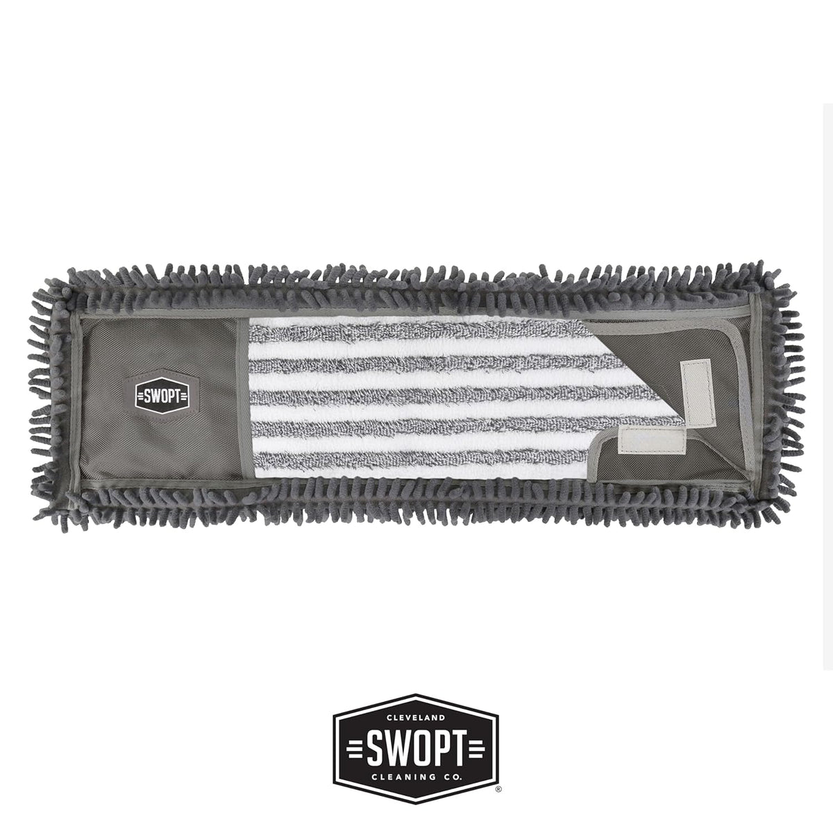 SWOPT 24” Microfiber Dust Mop Refill – Microfiber Cleaning Pads for Use on Wood, Laminate, Tile – Interchangeable with All SWOPT Cleaning Products for More Efficient Cleaning and Storage