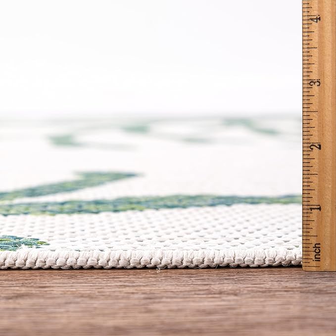 Keen Home Design Terrace Outdoor Area Rug - 10x14 Washable Indoor/Outdoor Rug for Patio, Kitchen, Balcony, Beach, Garden, Deck and Porch, Size: 10'x14'