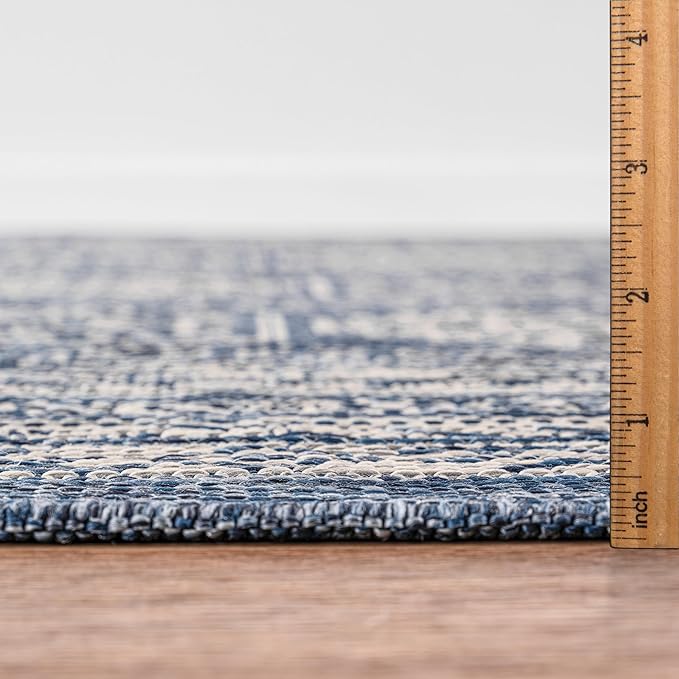 Keen Home Design Terrace Outdoor Area Rug - 8x10 Washable Indoor/Outdoor Rug for Patio, Kitchen, Balcony, Beach, Garden, Deck and Porch, Size: 7'7"x10'