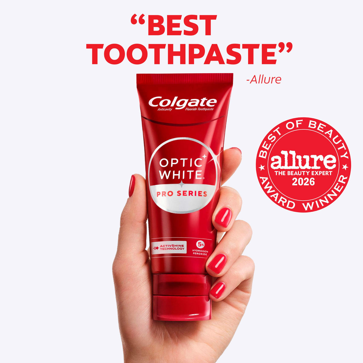 Colgate Optic White Pro Series Whitening Toothpaste, High Impact White, 3oz