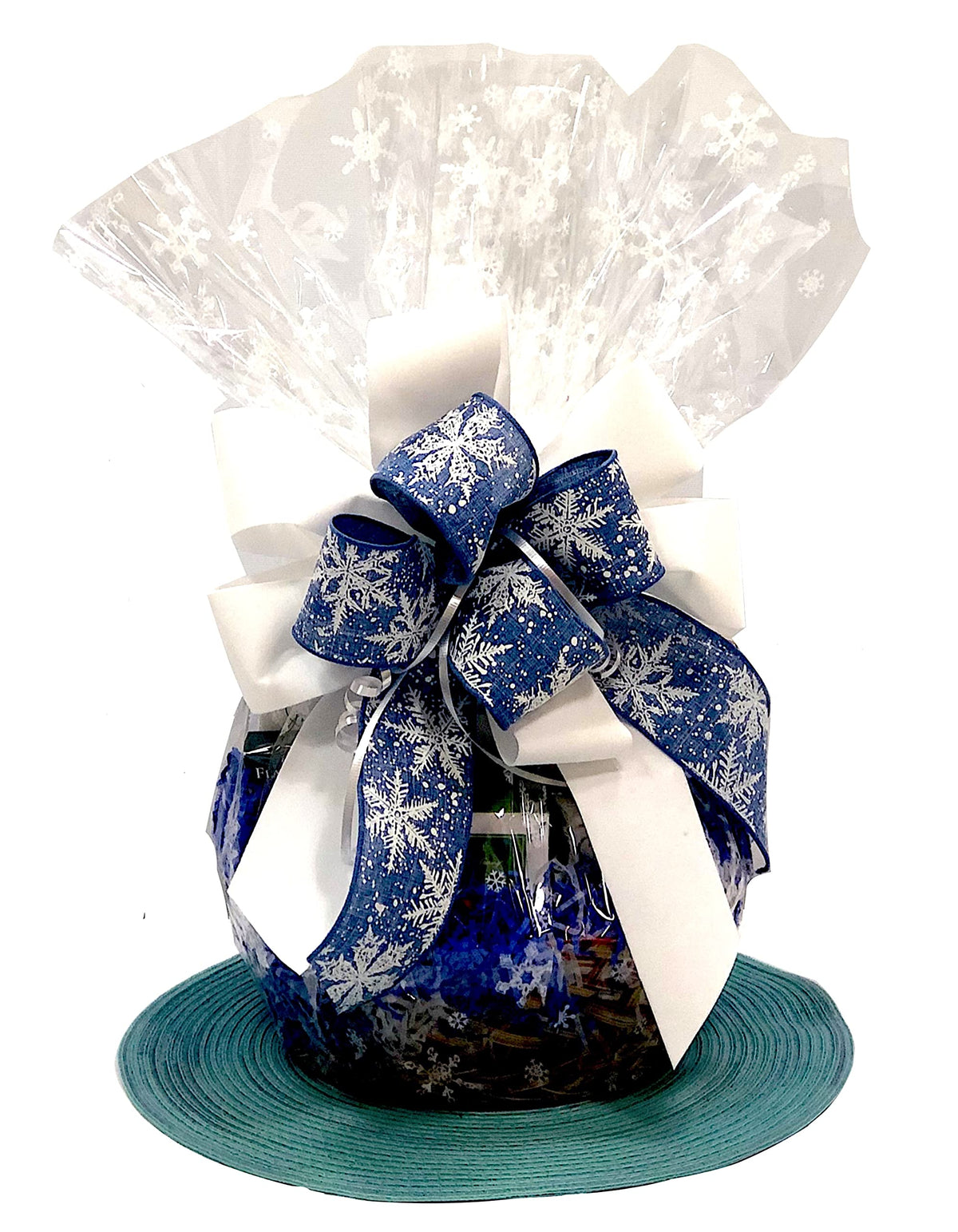 Hand-Crafted 28 Piece customizable chocolate gift basket of gourmet chocolates, cookies, and crunches. Tasty treats selected for businesses, clients