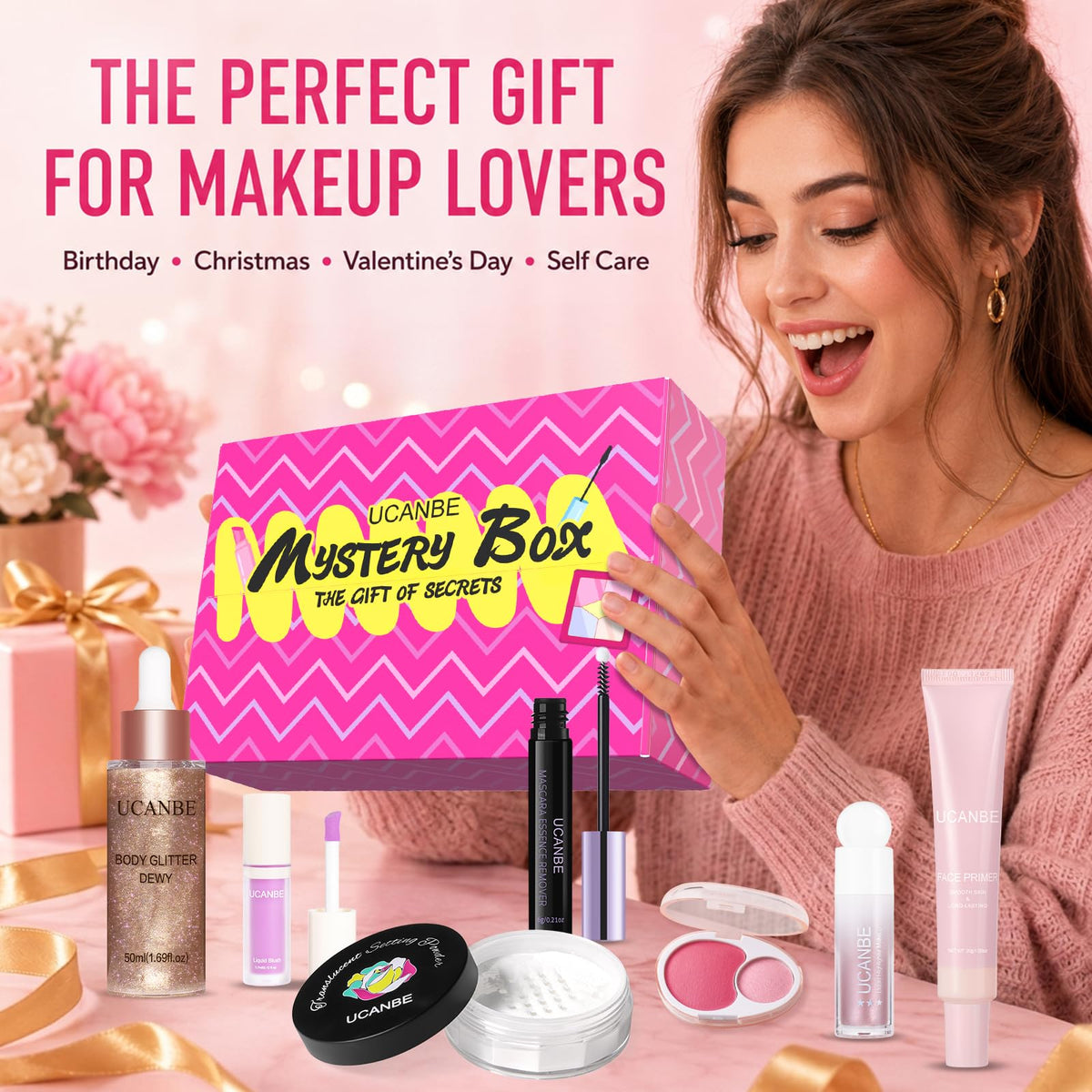 UCANBE Makeup Gift Set for Women, All-in-One Full Face Cosmetic Kit