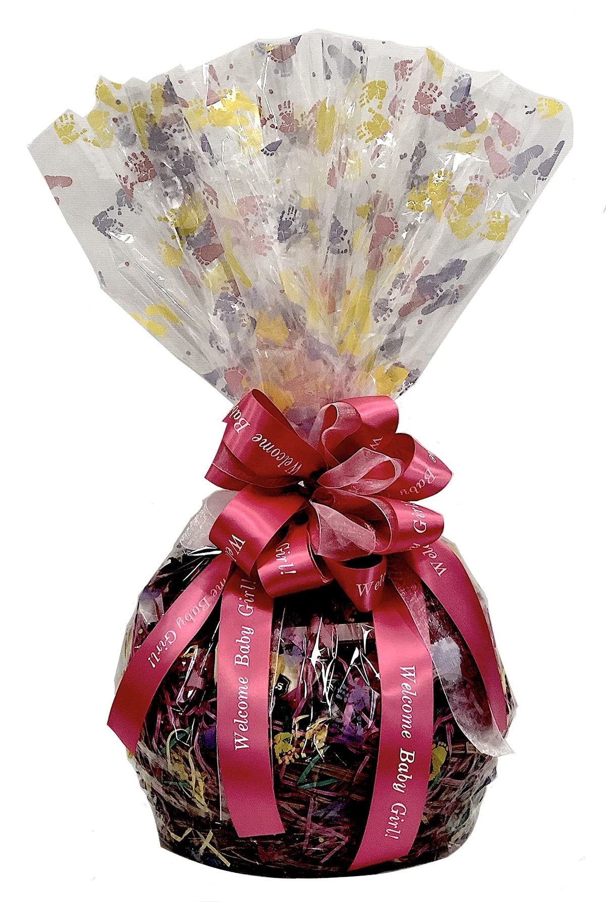 Hand-Crafted 28 Piece customizable chocolate gift basket of gourmet chocolates, cookies, and crunches. Tasty treats selected for businesses, clients