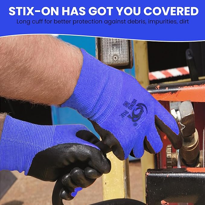 10 OR 20 Pairs Work Gloves–Heavy Duty Rubber Coated Safety Work Gloves–Multipurpose Gloves