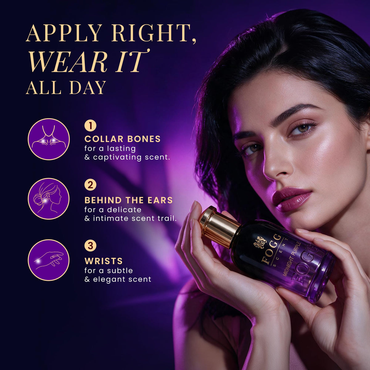 Fogg Midnight Purple Eau De Parfum, 100ml