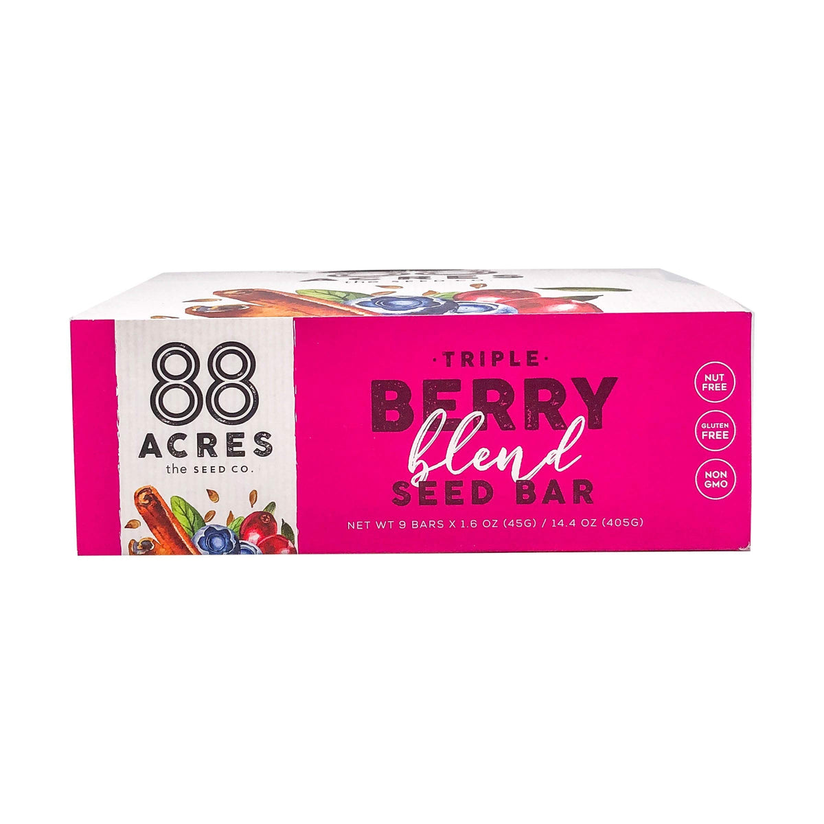 88 Acres Granola Bars – Triple Berry Crumble, 9 Count | Gluten & Nut Free, School Safe