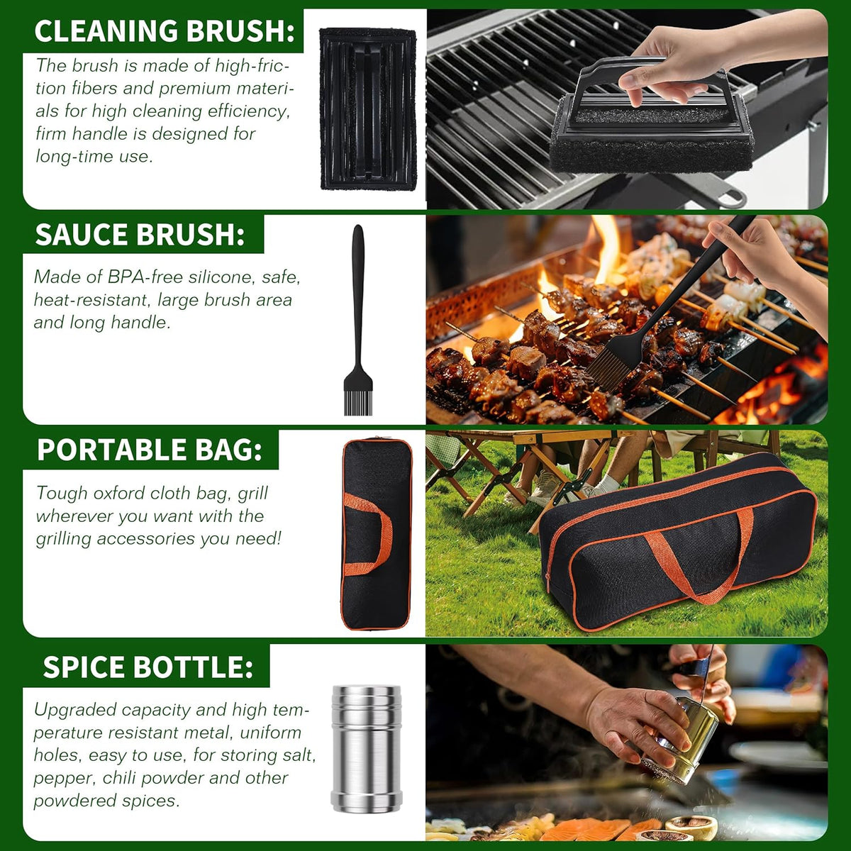 120 Pcs Griddle Accessories Kit for Blackstone - Perfect Flat Top Grill Accessories for Outdoor, Professional Round Melting Dome with Cast Iron Smash Burger Press for Barbecue.