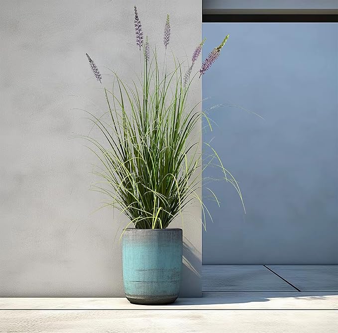 Artificial Plant 47in(2pack) Tall Artificial Lavender Plant,Faux Plants Indoor Home Decorative Artificial Plants & Flowers in Pot Fake Plant, House Plant Indoor