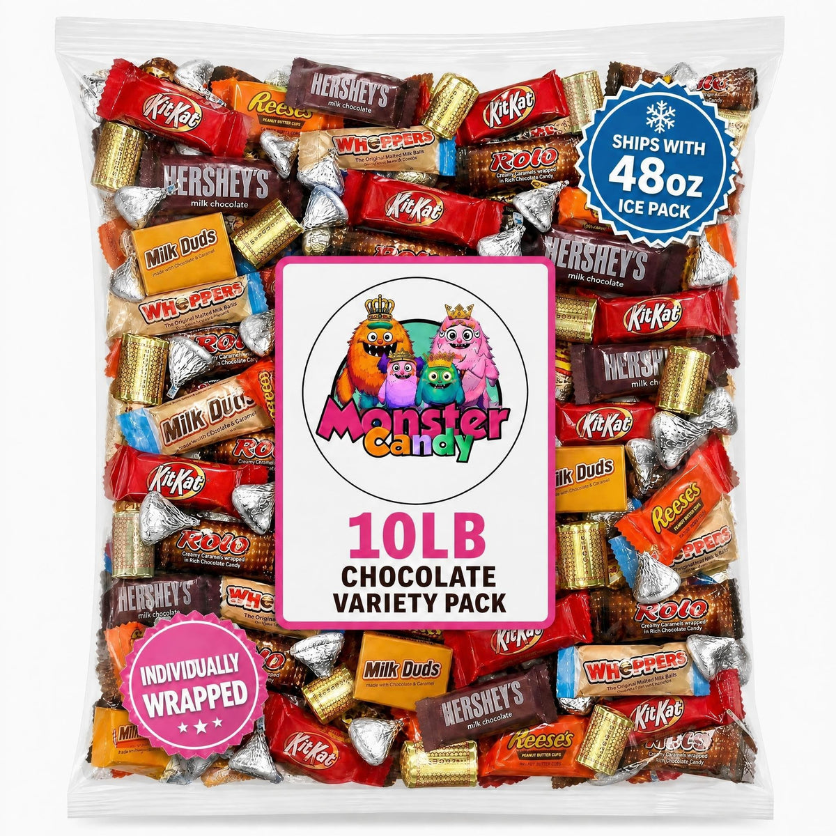 Chocolate Party Favor Candy Mix - 10 lb Stuffers - Goodie Bag Stuffers for Kids Party Favors - Chocolate Candy Variety Pack Bulk - Individually