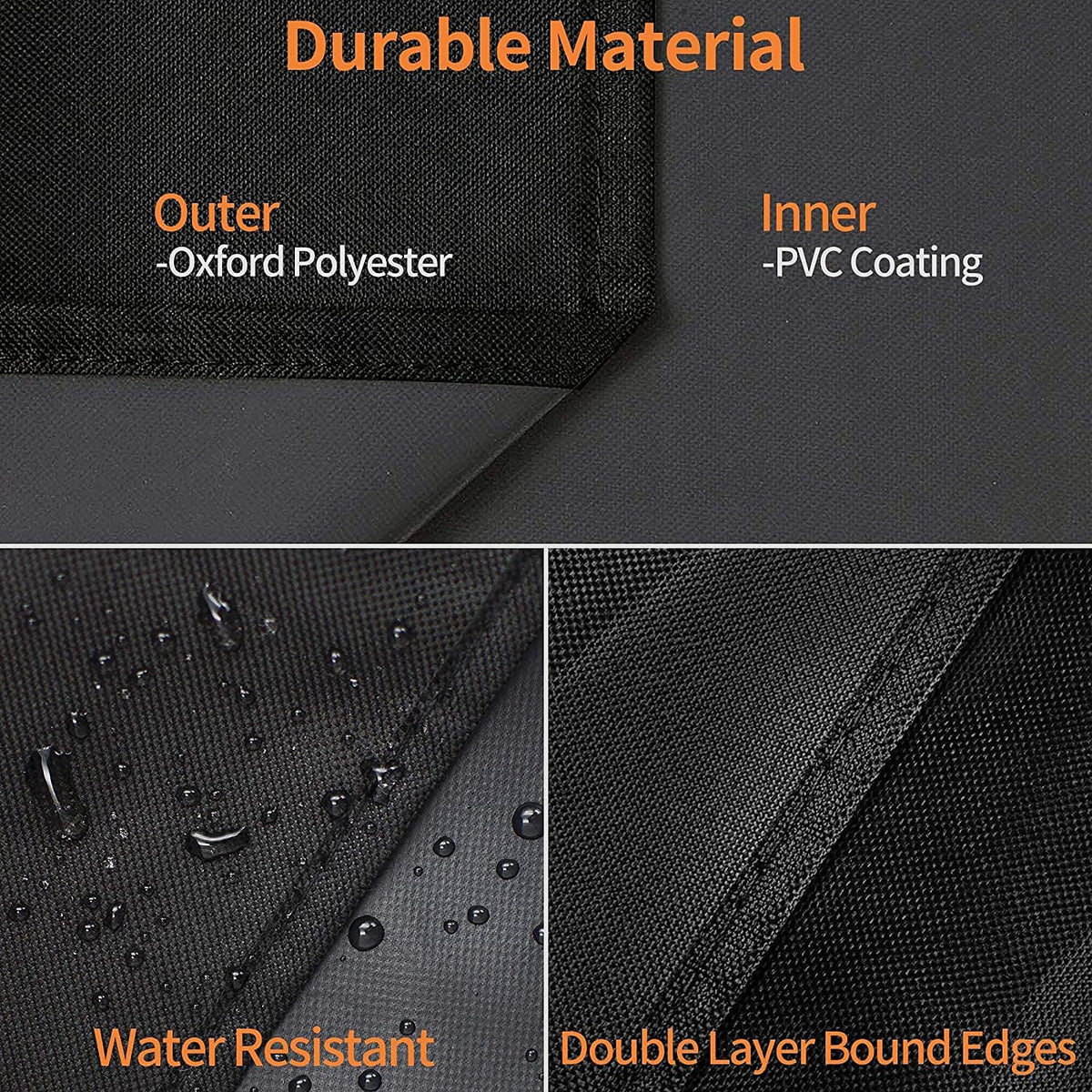 Heavy Duty Grill Cover Compatible with 1666 Blackstone 22inch Tabletop Griddle Without Hood, Also Compatible with Royal Gourmet PD1202S and Cuisinart CGG-501, Waterproof & Windproof