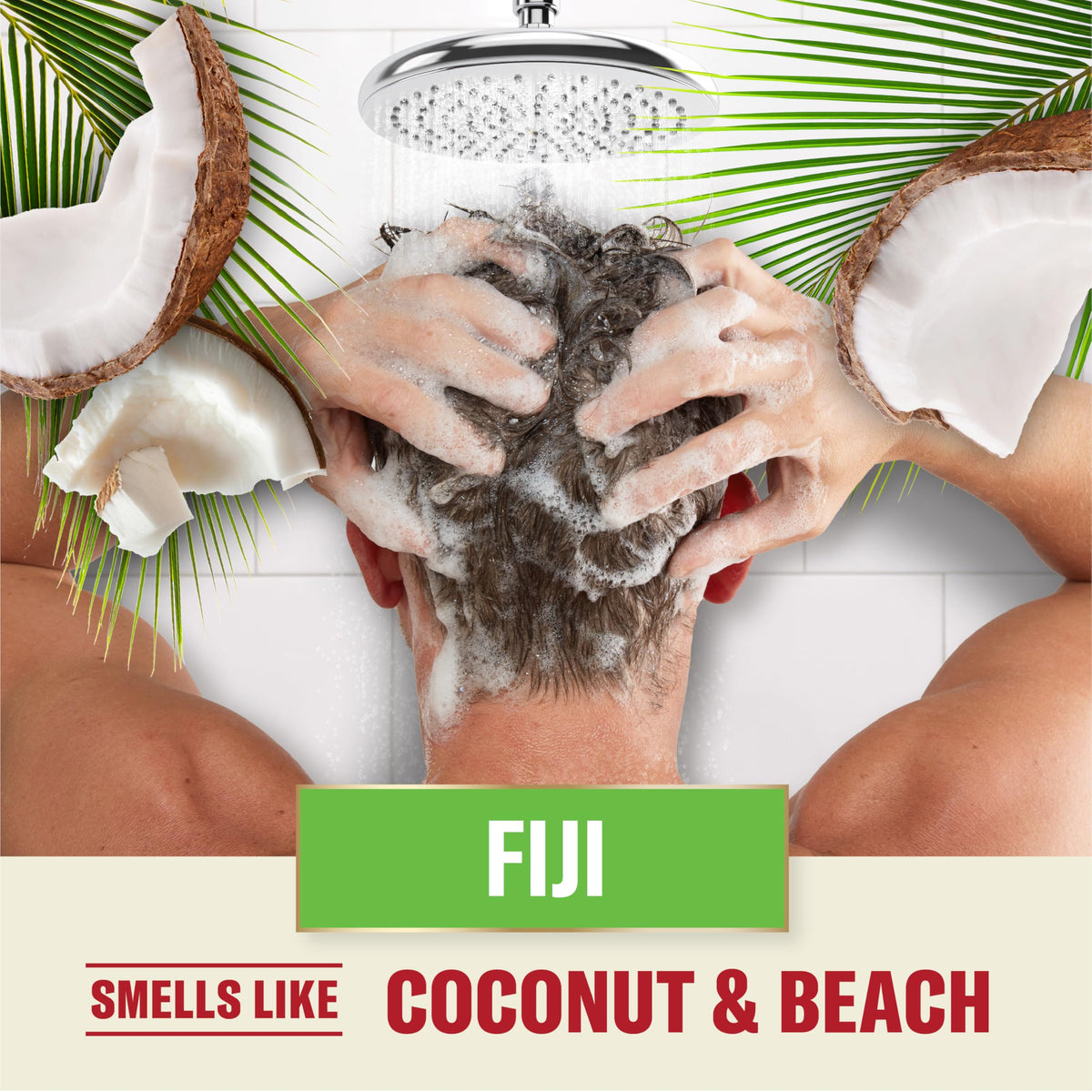 Old Spice Mens 2-in-1 Shampoo and Conditioner Set, Fiji, Coconut & Tropical Wood Scent, For All Hair Types, Healthier, Fuller, Moisturized Looking Hair, 21.9 fl oz Each, Twin Pack