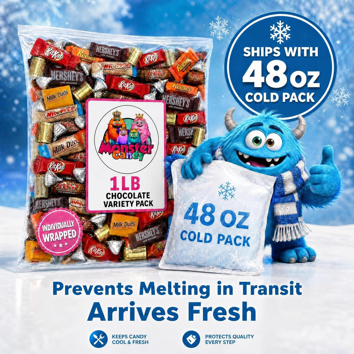 Chocolate Party Favor Candy Mix - 1 lb Stuffers Candy Bulk - Goodie Bag Stuffers for Kids Party Favors - ChocolateVariety Pack Bulk - Individually