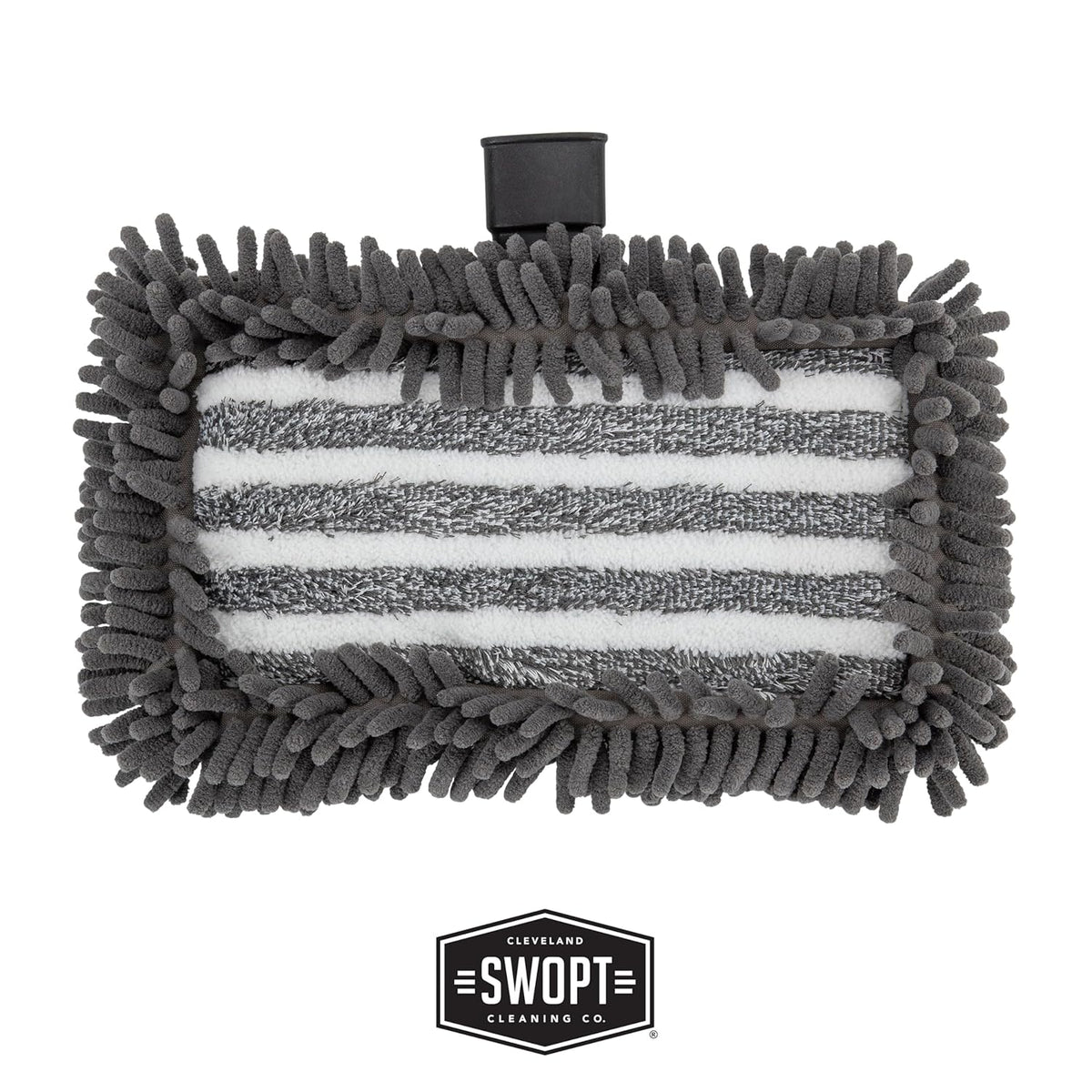 SWOPT 12” Microfiber Dust Mop Head w/Refill — Cleaning Head Interchangeable w/All SWOPT Cleaning Products for Efficient Cleaning & Storage — Mop Provides Lint-Free Cleaning for Wood, Laminate, Tile