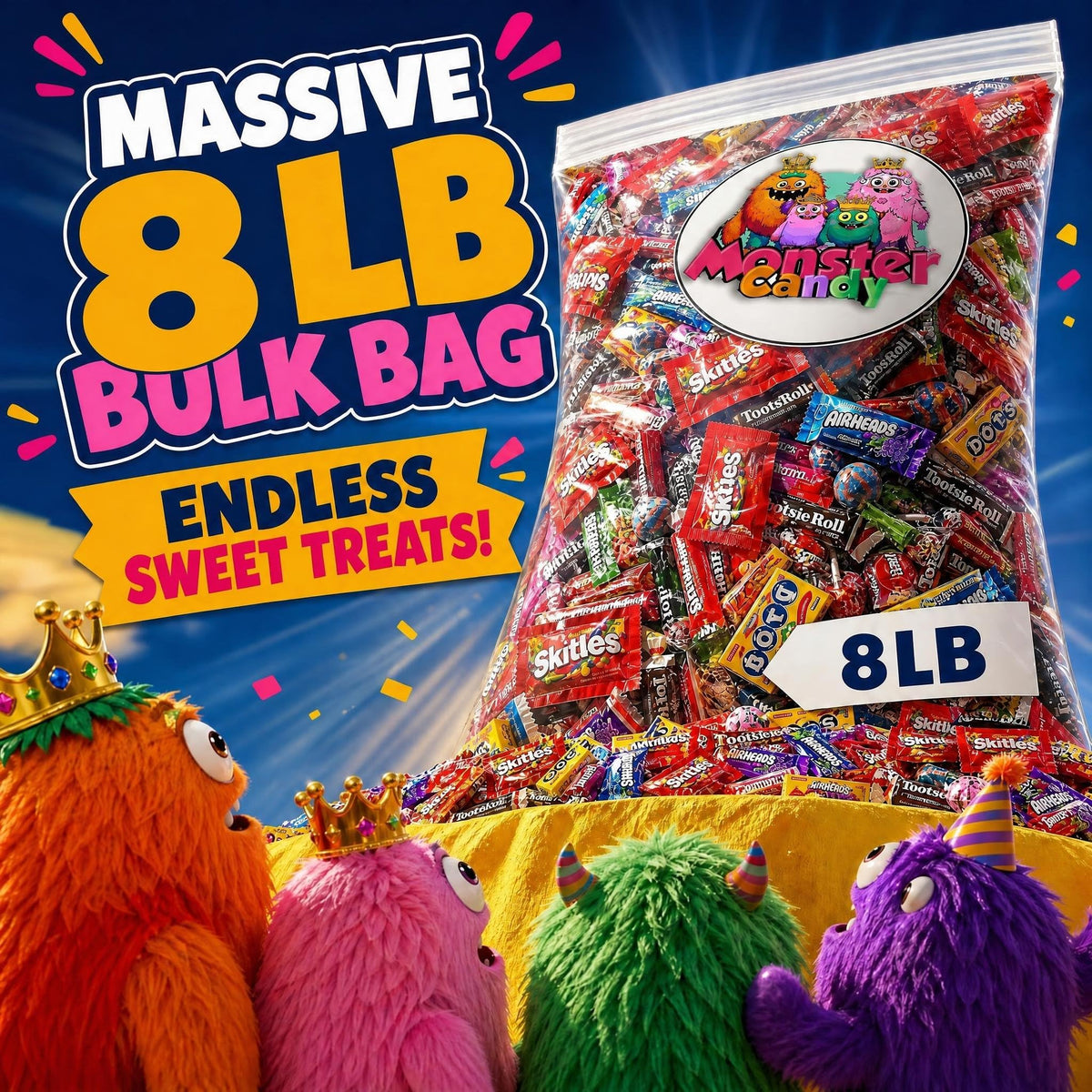 Party Favor Candy Mix - 12 lb Pinata Stuffers Candy Bulk - Goodie Bag Stuffers for Kids Party Favors - Variety Pack -Individually Wrapped Candies -