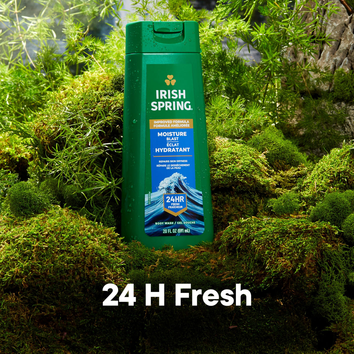 Irish Spring Moisture Blast Body Wash for Men, 20 Fl Oz (Pack of 2)