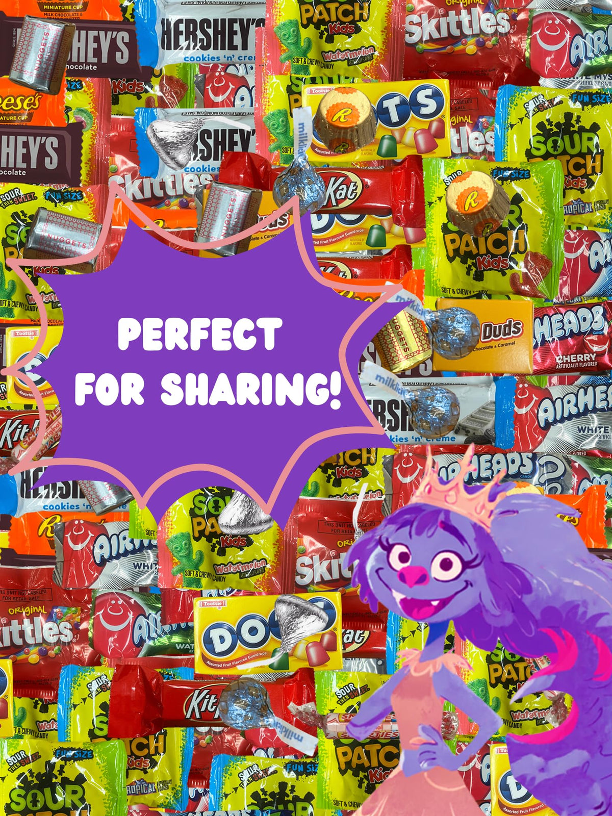 Chocolate and Candy Variety Pack - 10 LB Assorted Chocolate Candy Bulk - Bulk Bag Mix - Individually Wrapped - Chocolates - Variety Bag - July 4th