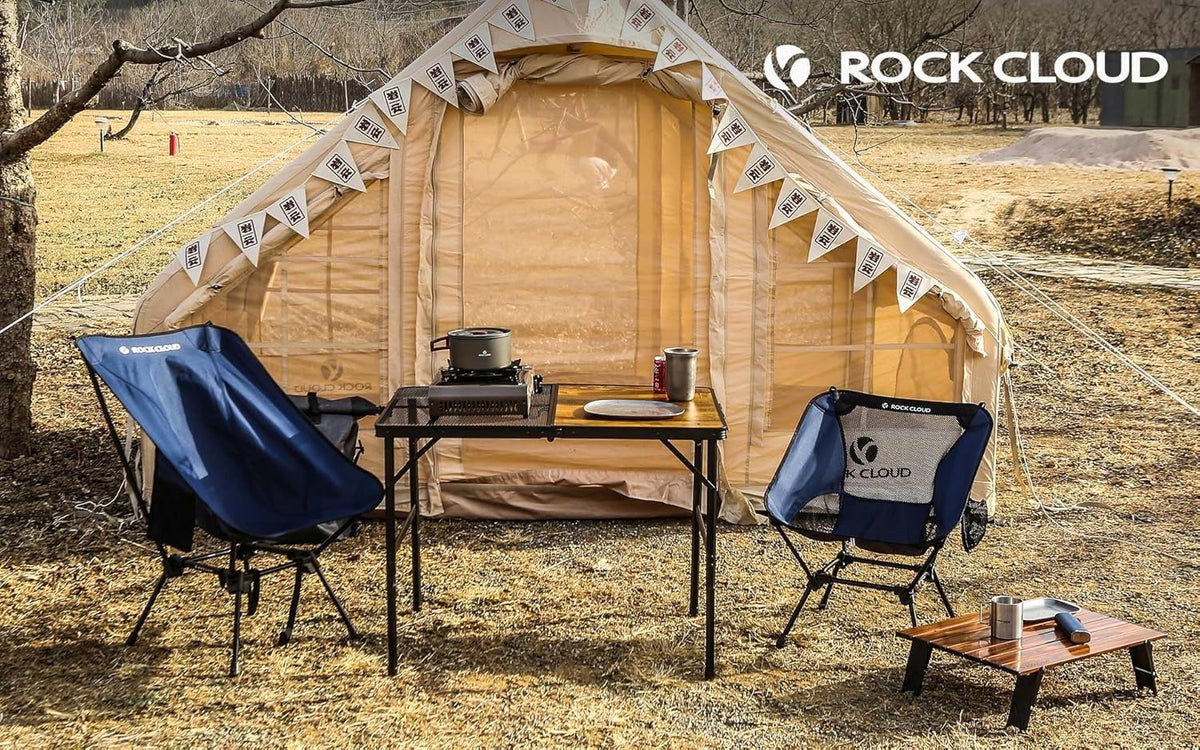 ROCK CLOUD Portable Camping Table Ultralight Aluminum Folding Grill Table Small Camp Table for Beach Hiking Backpacking Outdoor Picnic RV BBQ