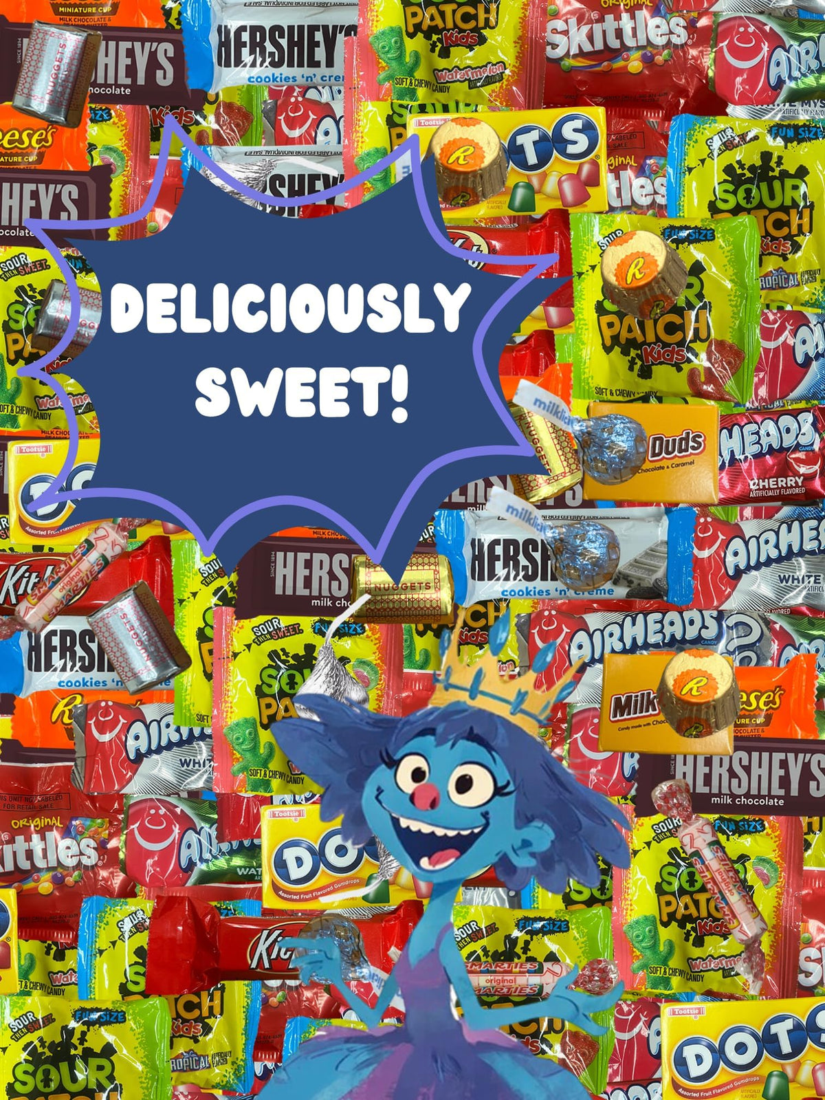Chocolate and Candy Variety Pack - 5 LB Assorted Chocolates and Candies Bulk - Big Candy Bag Mix - Bulk Individually Wrapped Variety CandyBag - July