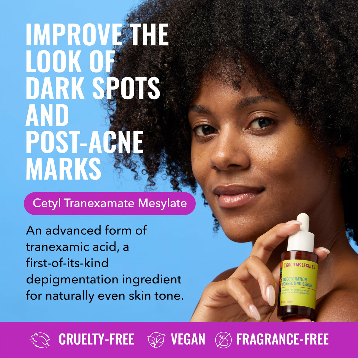 Good Molecules Discoloration Correcting Serum, Dark Spot Serum, 1 fl oz