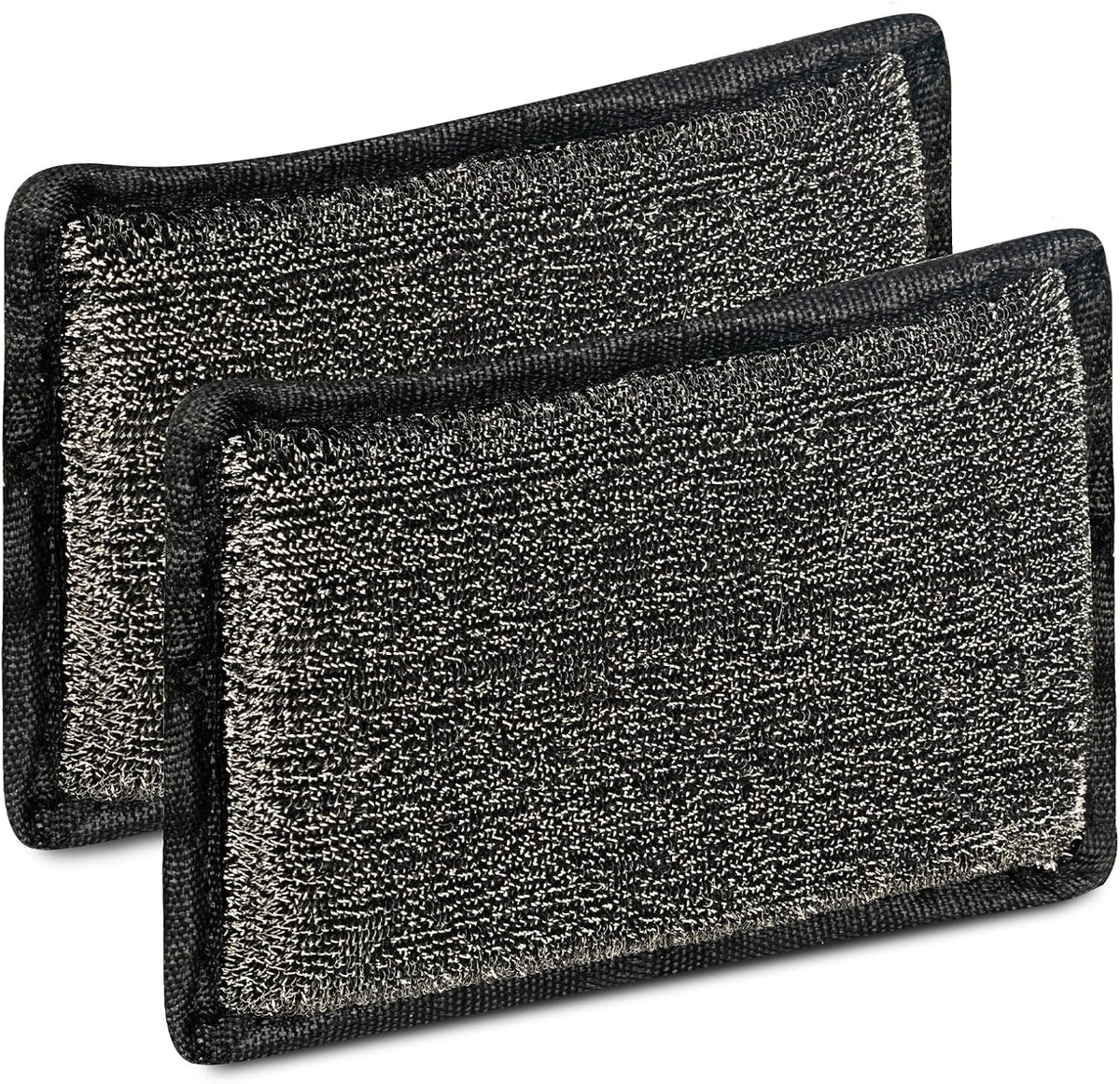 BBQ Replaceable Scraper Cleaning Head, Durable for Cast Iron or Stainless-Steel Grates, Barbecue Cleaner (2-Piece Set)