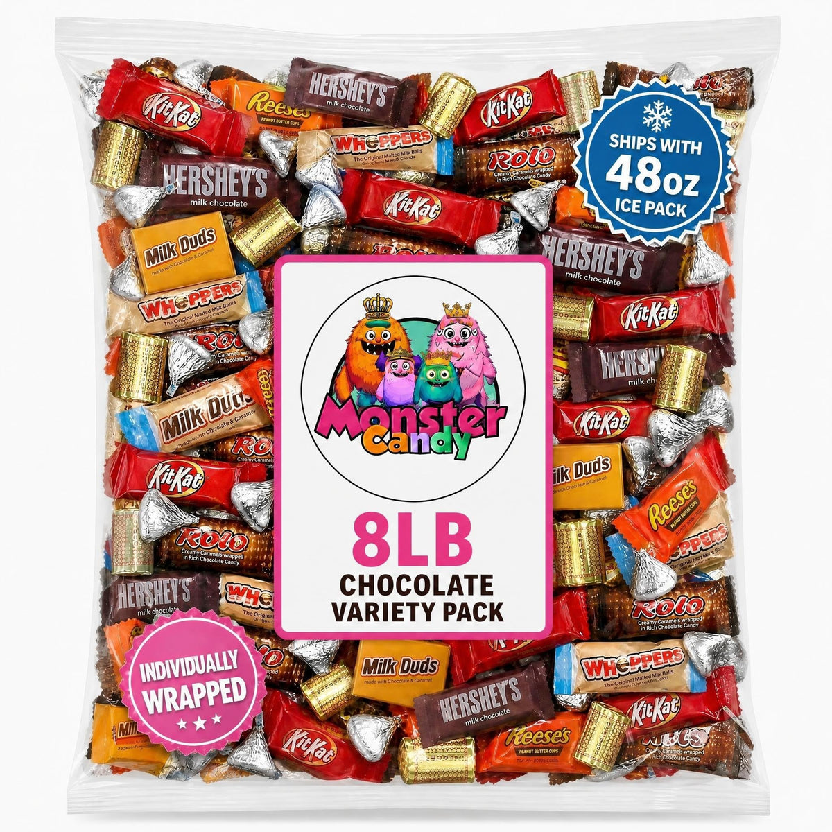 Chocolate Party Favor Candy Mix - 8 lb Pinata Stuffers Candy Bulk - Goodie Bag Stuffers for Kids Party Favors - Chocolate Candy Variety Pack Bulk