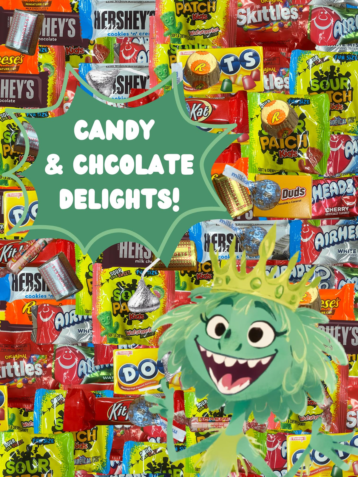 Chocolate and Candy Variety Pack - 2 LB Assorted Chocolate Candy Bulk - Bulk Candy Bag Candy Mix - Candy Bulk Individually Wrapped Candy - Chocolates