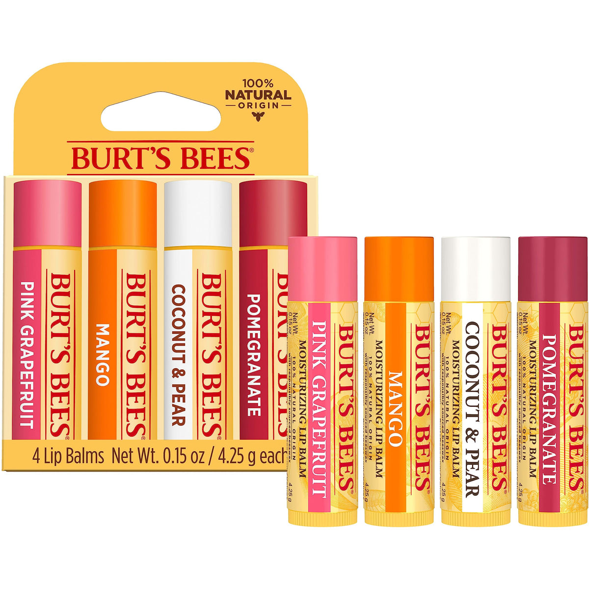 Burt's Bees 100% Natural Moisturizing Lip Balm (Superfruit)