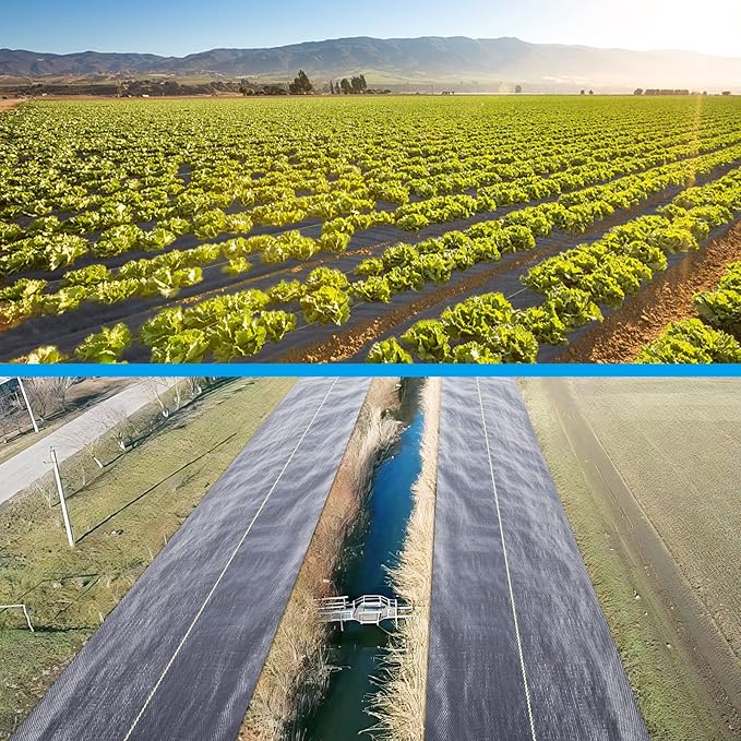 4ft x100ft Black Weed Barrier Landscape Premium Fabric-Heavy Duty Woven Ground Cloth with Superior Permeability Weed Control Convenient Design