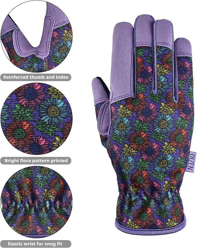 Gardening Gloves for Women and Men, Garden Gloves with Touch Screen, Thorn Proof Puncture Resistant Working Gloves, Gardening Gifts for Women, Size Medium