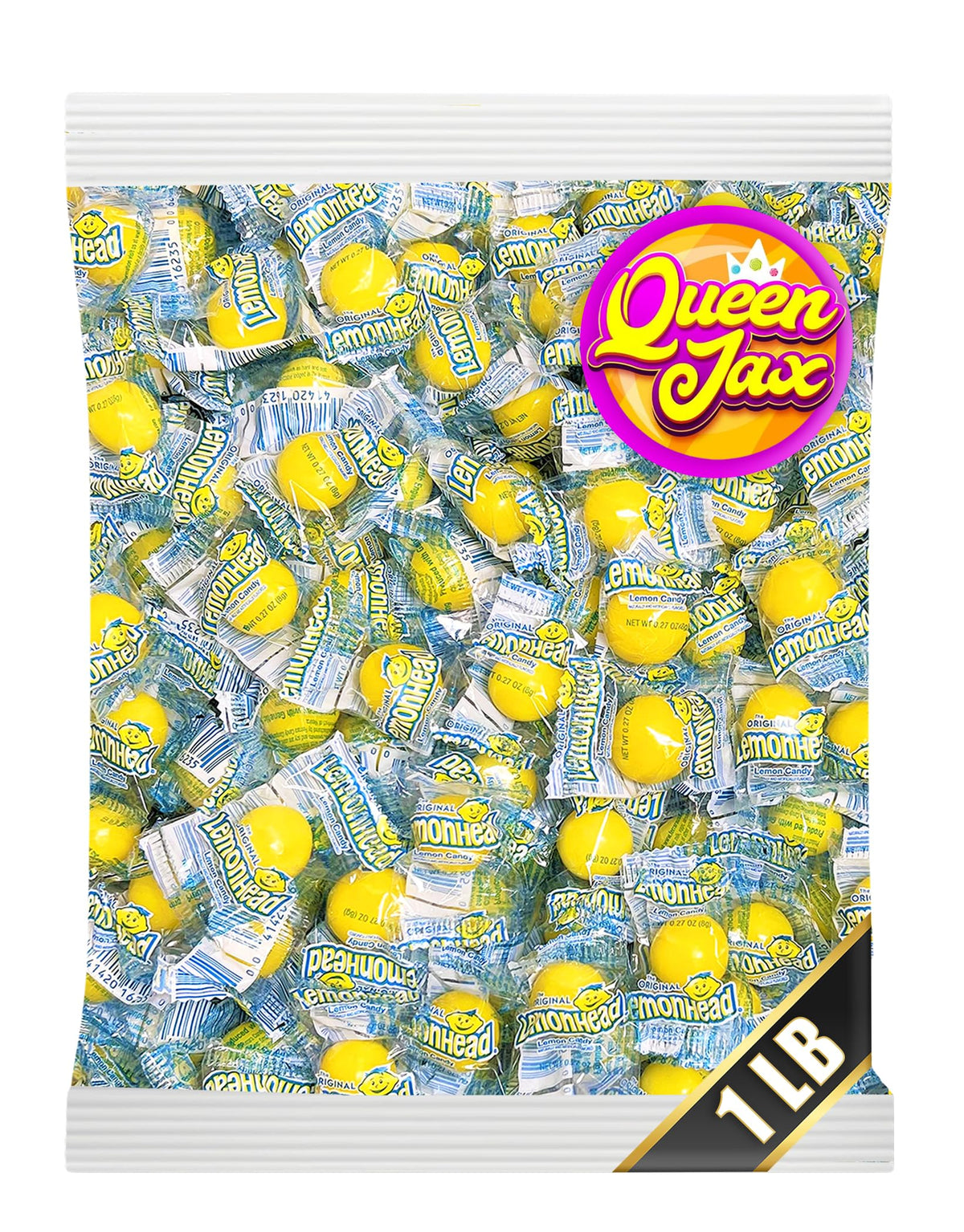 Lemonheads Candy - Lemon Candy - 1 LB Bag - Lemon Heads - Lemon Heads Large Bulk Candy - Lemonhead Candy Bulk - Lemon Hard Candy - Lemonhead Candy