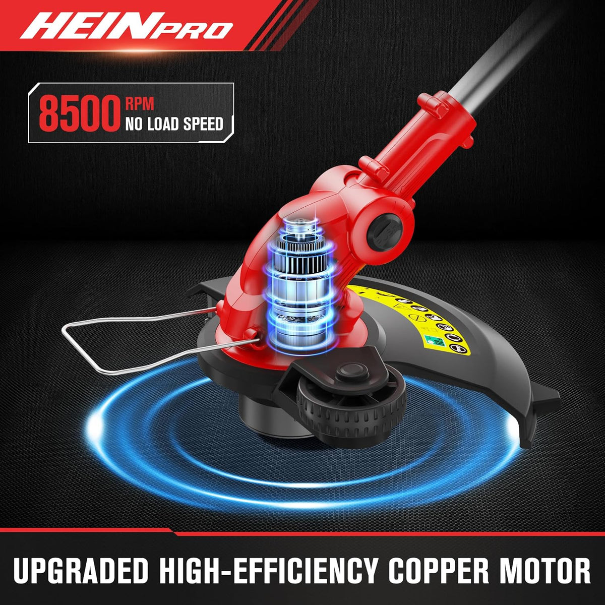 Cordless String Trimmer Compatible with Milwaukee M18 18V Battery, 12-Inch Weed Wacker Cordless, Auto Line Feed, Electric Weed Eater Battery Powered, Grass Trimmer w/ 6 Line Spools (Tool Only)
