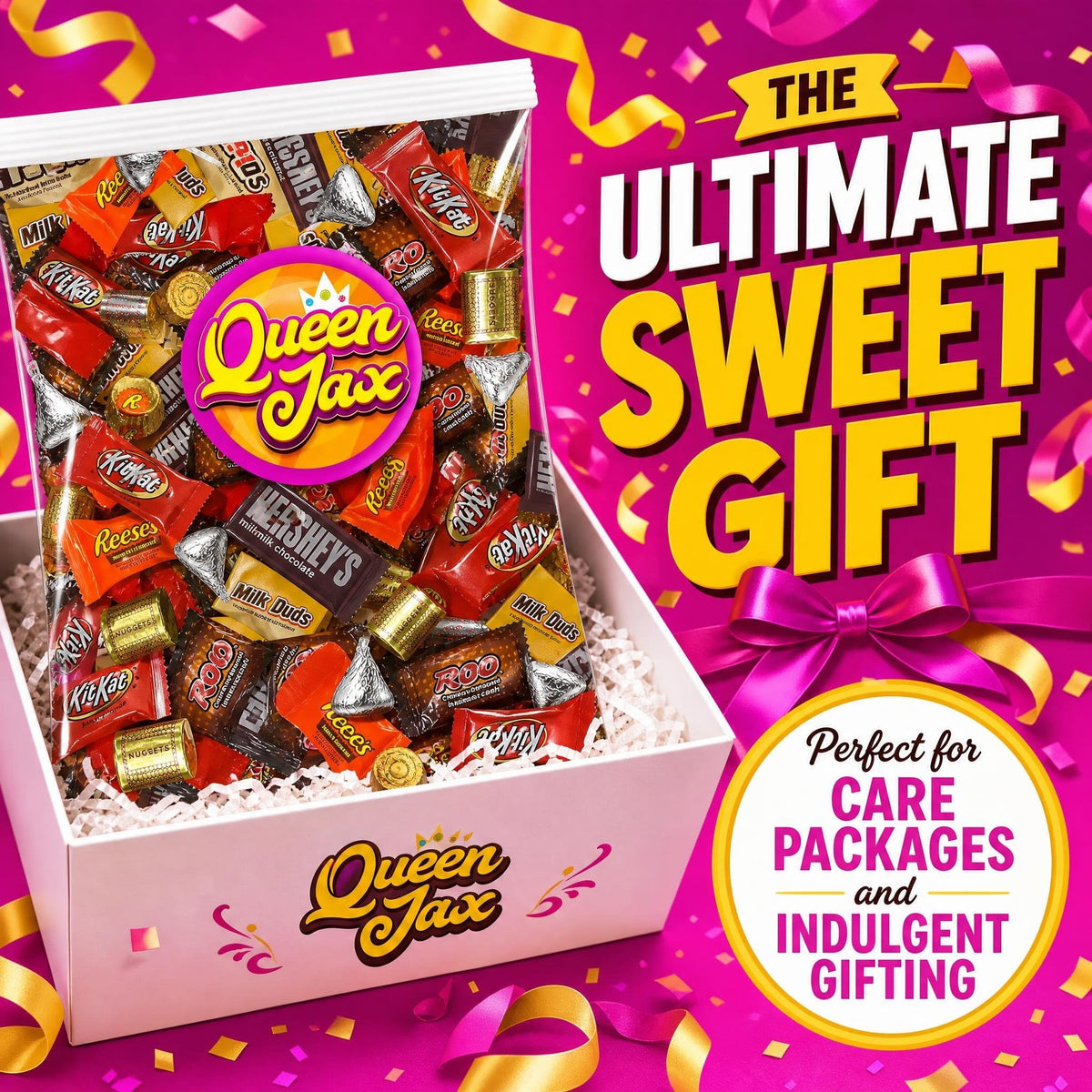 Assorted Chocolate Candy Variety Pack - 8 Lb Bulk Candy Chocolate Mix - Individually Wrapped Chocolate Sweets - Variety - Cold Pack Included