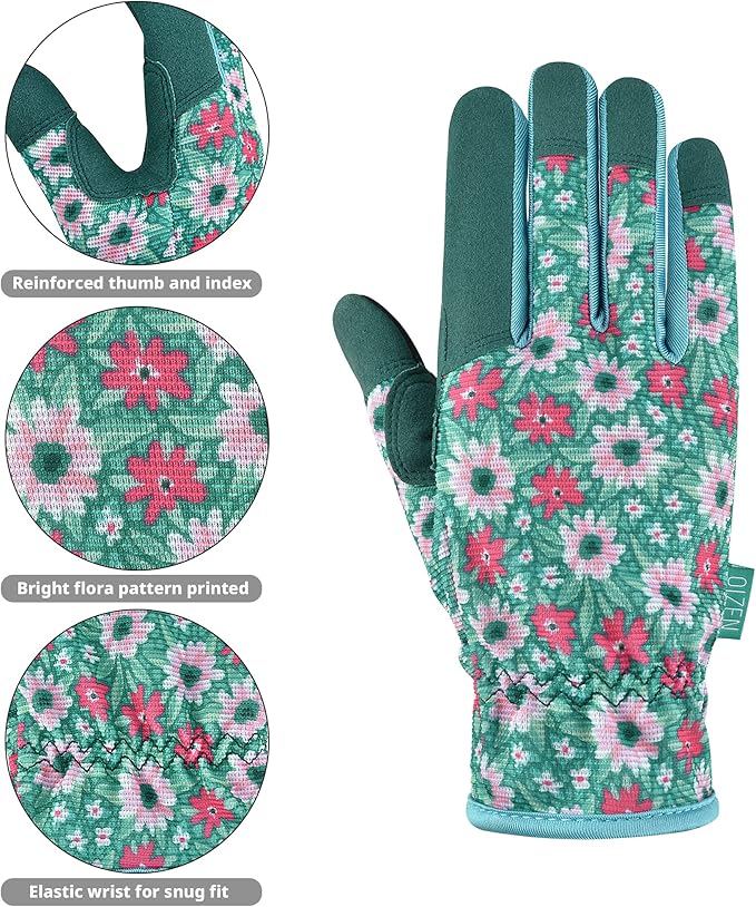 Gardening Gloves for Women and Men, Touchscreen Garden Gloves, Thorn Proof Puncture Resistant Work Gloves, Gardening Gifts for Women, Size Small