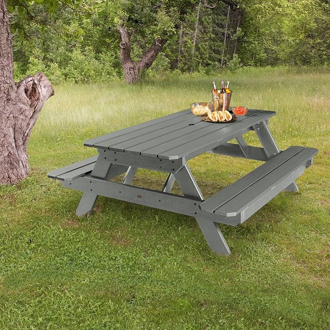 highwood Hometown Picnic Table, 6 Foot, Eucalyptus
