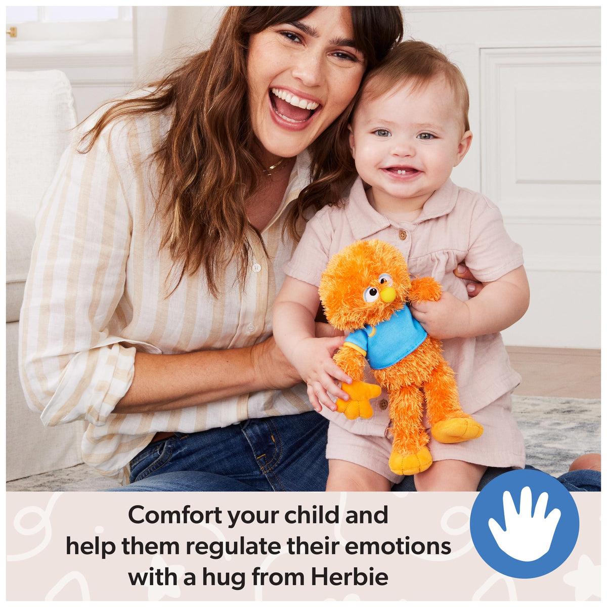 Ms. Rachel Herbie Cuddle & Comfort Friend, 11-Inch Plush Pal for Toddlers