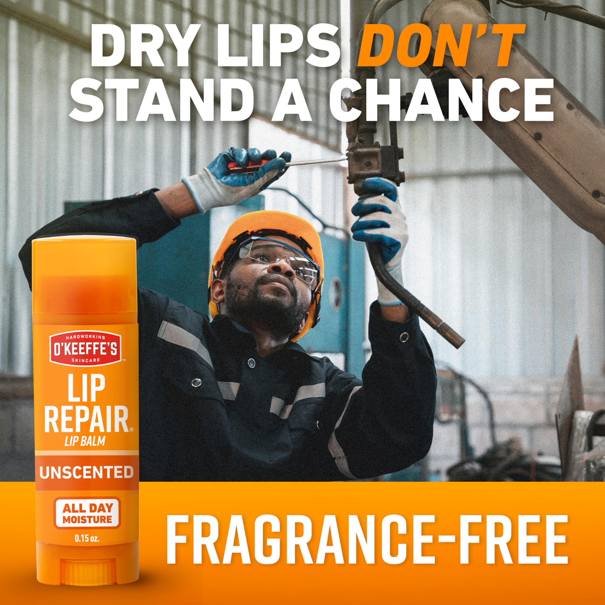 O'Keeffe's Lip Repair Unscented Balm, 2-Pack