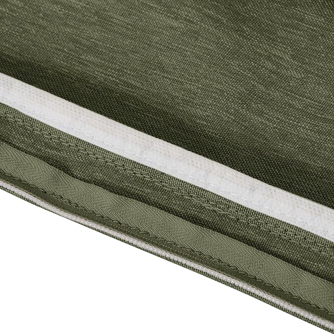 Classic Accessories Montlake Water-Resistant 21 x 20 x 4 Inch Patio Lounge Back Cushion, Heather Fern Green, Outdoor Loveseat Cushions