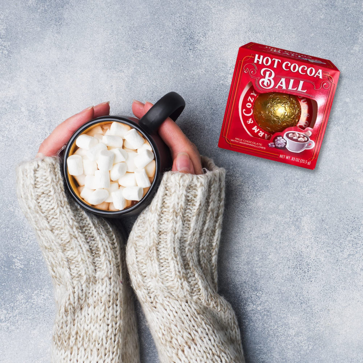 Needzo Christmas Hot Chocolate Melting Balls, Stocking Stuffers Pack of 3
