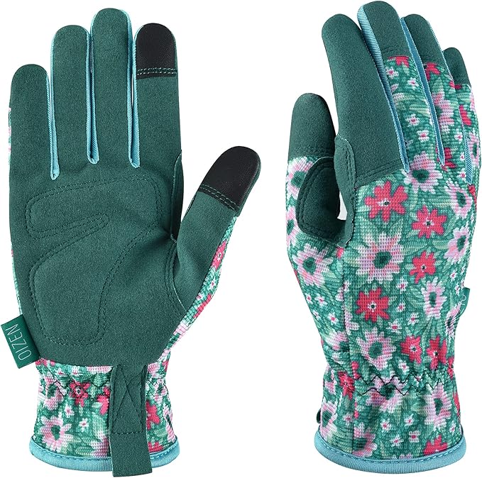 Gardening Gloves for Women and Men, Touchscreen Garden Gloves, Thorn Proof Puncture Resistant Work Gloves, Gardening Gifts for Women, Size Small