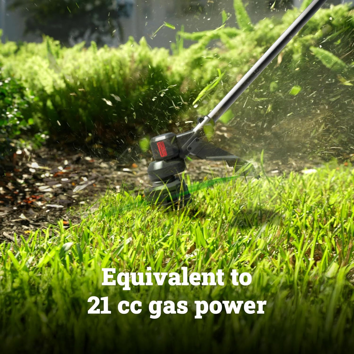 WORX Cordless String Trimmer, 20V 13''-15'' Weed Wracker with Brushless Motor 2.0, 21 cc Gas Equivalent, Quick-Line Reloading, Includes 20V 5.0 Ah PowerShare Pro Battery and Charger, PowerShare