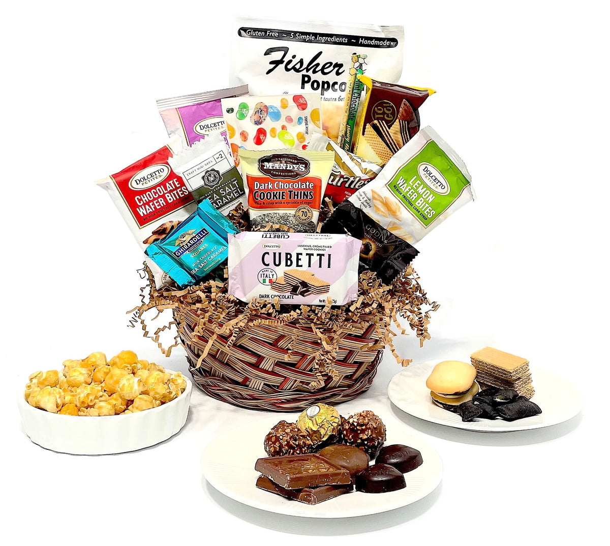 Easter Gourmet Gift Basket with Chocolate, Cookies, Candy, and Snacks. Hand-Crafted with premium foods for Kids, Men, Women, Friends, Family,