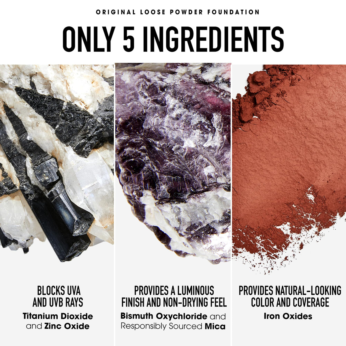 bareMinerals Original Get Started Kit 3-Piece Mineral Makeup Set, Fair, Vegan, Cruelty-Free & Dermatologist-Tested