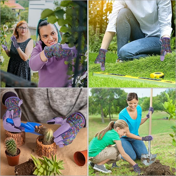 Gardening Gloves for Women and Men,Garden Gloves with Touch Screen, Thorn Proof Puncture Resistant Working Gloves, Gardening Gifts for Women, Size Large