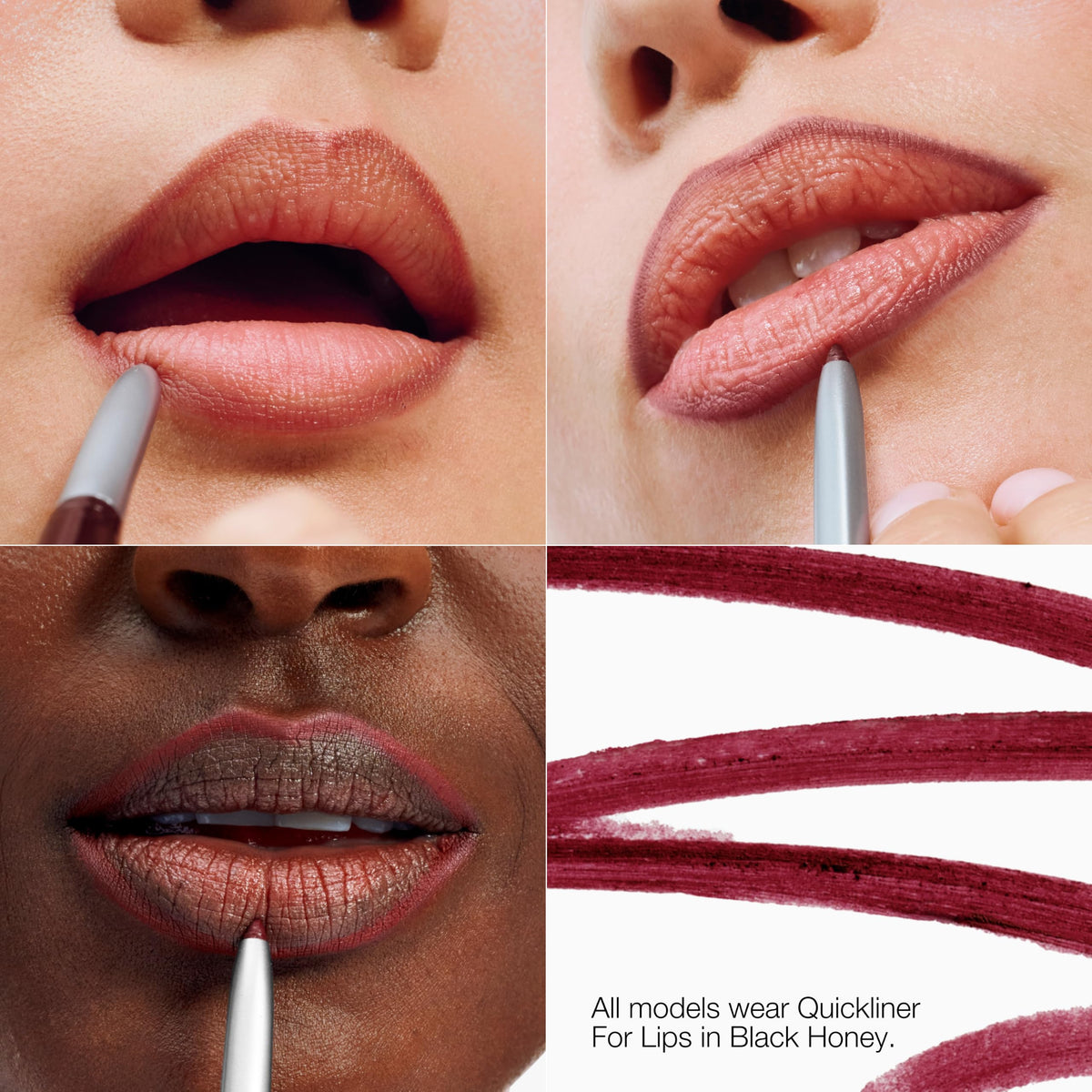 Clinique Black Honey Lip Gift Set with Almost Lipstick, Pop Lip + Cheek Oil, & Quickline Lip Liner | Gifts For Women