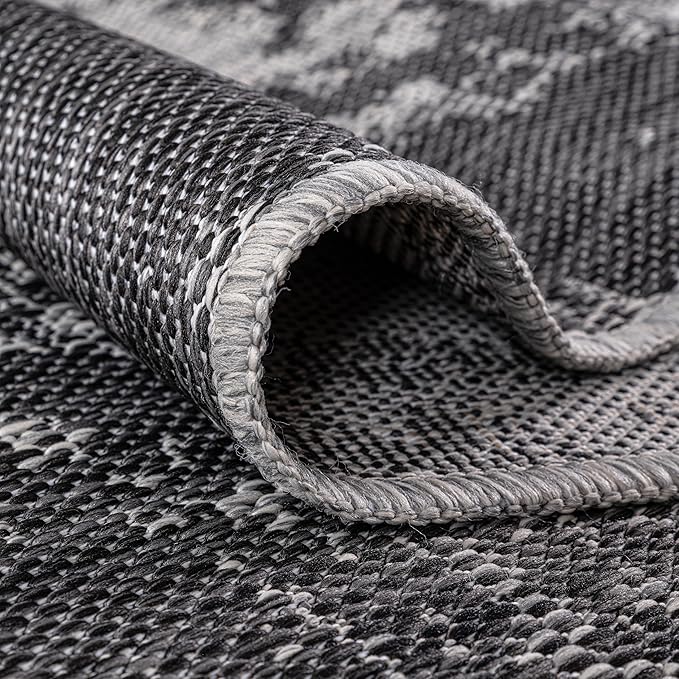 Keen Home Design Terrace Outdoor Area Rug - 6x9 Washable Indoor/Outdoor Rug for Patio, Kitchen, Balcony, Beach, Garden, Deck and Porch, Size: 6'x8'10"