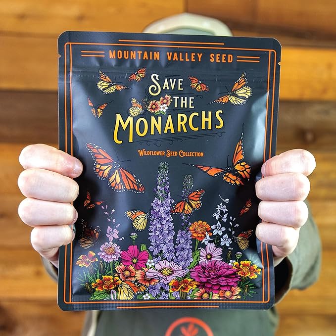 Wildflower Seeds Bulk – National Wildflower Seed Collection – Perennial Wildflowers Mix – Flower Seeds for Planting – Wild Flowers (Save The Monarchs)
