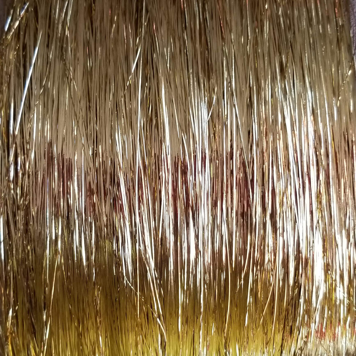 40'' Hair Tinsel 100 Strands - (Shiny White Gold)
