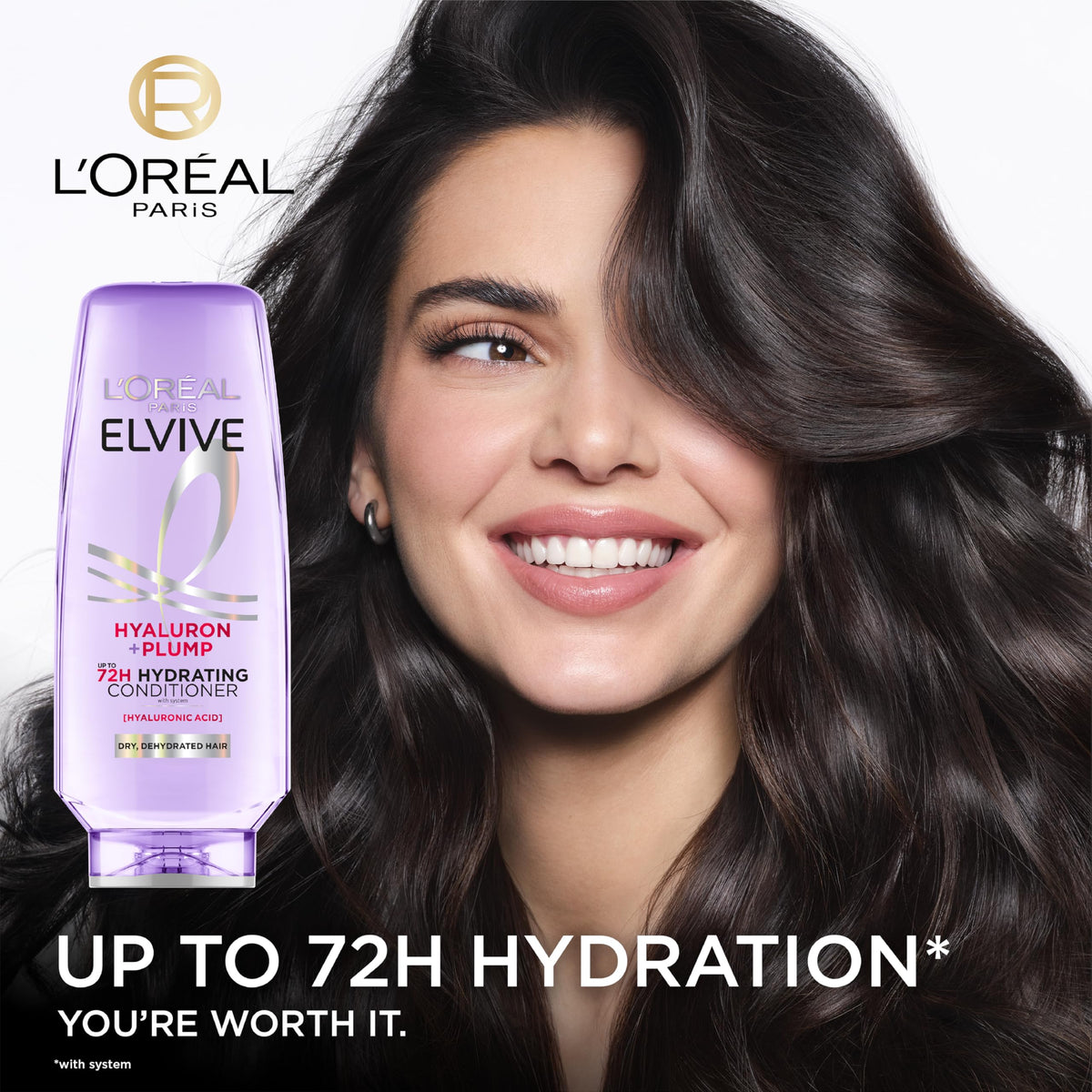 L'Oreal Paris Elvive Hyaluron Plump Conditioner, 12.6 Fl Oz