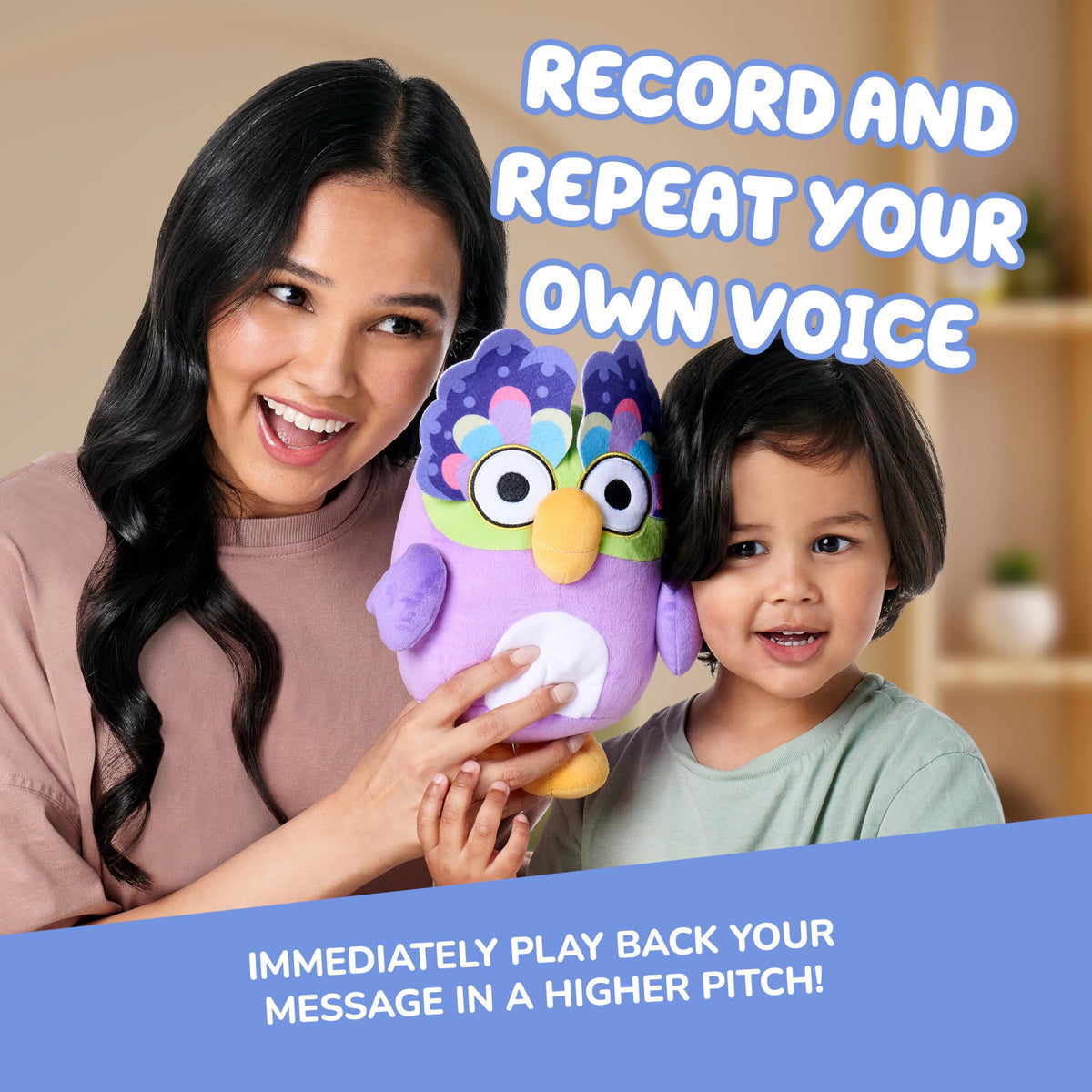 Bluey Chattermax Talking Plush, 10-Inch Toy with 6 Phrases