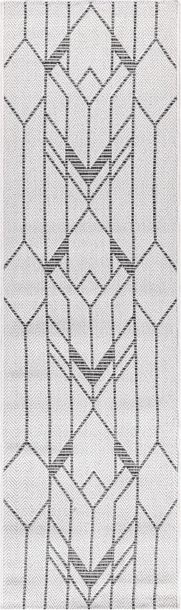 Keen Home Design Terrace Outdoor Runner Rug - 2x10 Washable Indoor/Outdoor Rug for Patio, Kitchen, Balcony, Beach, Garden, Deck and Porch, Size: 2'2"x9'11"